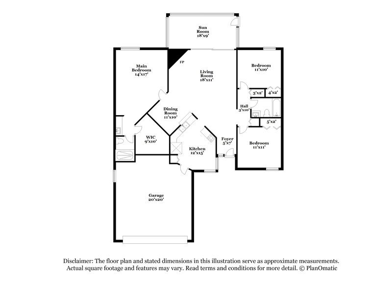 2,015/Mo, 11259 Thomaston Pl Jacksonville, FL 32257 Floor Plan View