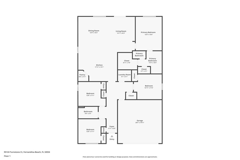 3,040/Mo, 95124 Turnstone Ct Fernandina Beach, FL 32034 Floor Plan View