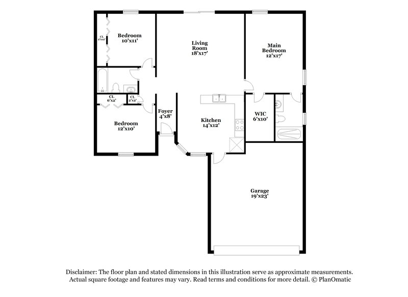 1,855/Mo, 3653 Morning Meadow Ln Orange Park, FL 32073 Floor Plan View