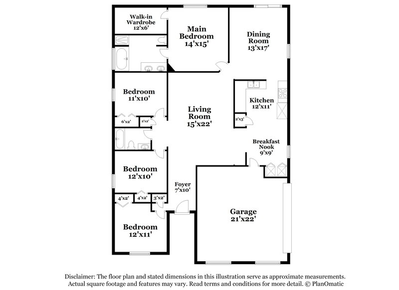 2,465/Mo, 7717 Fawn Lake Dr S Jacksonville, FL 32256 Floor Plan View