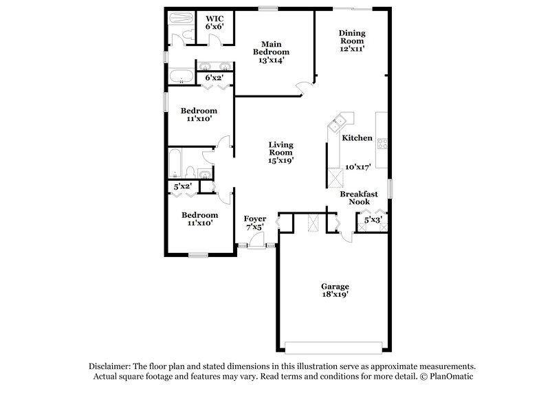 1,815/Mo, 3654 Braeden Ct Middleburg, FL 32068 Floor Plan View