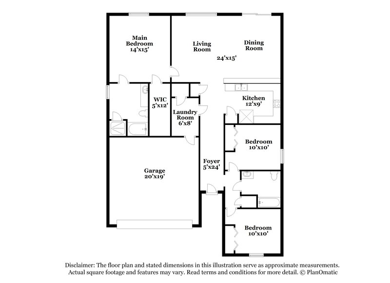 2,790/Mo, 6582 Winding Greens Dr Jacksonville, FL 32244 Floor Plan View