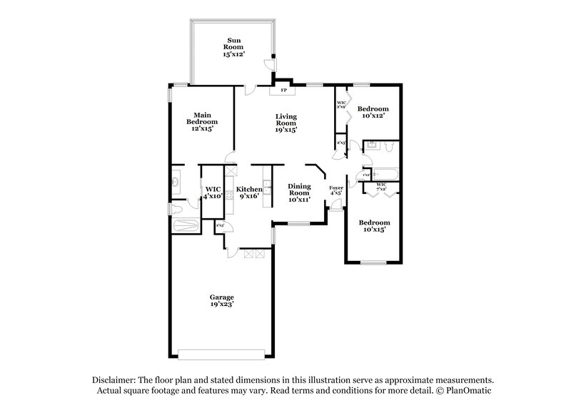 1,965/Mo, 3298 Deerfield Pointe Dr Orange Park, FL 32073 Floor Plan View