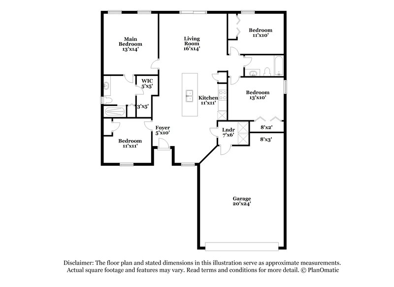 2,810/Mo, 6110 Patriots Landing Ln Jacksonville, FL 32244 Floor Plan View
