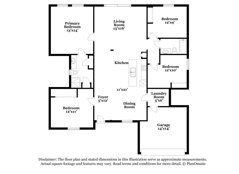1,980/Mo, 6099 Patriots Landing Ln Jacksonville, FL 32244 Floor Plan View