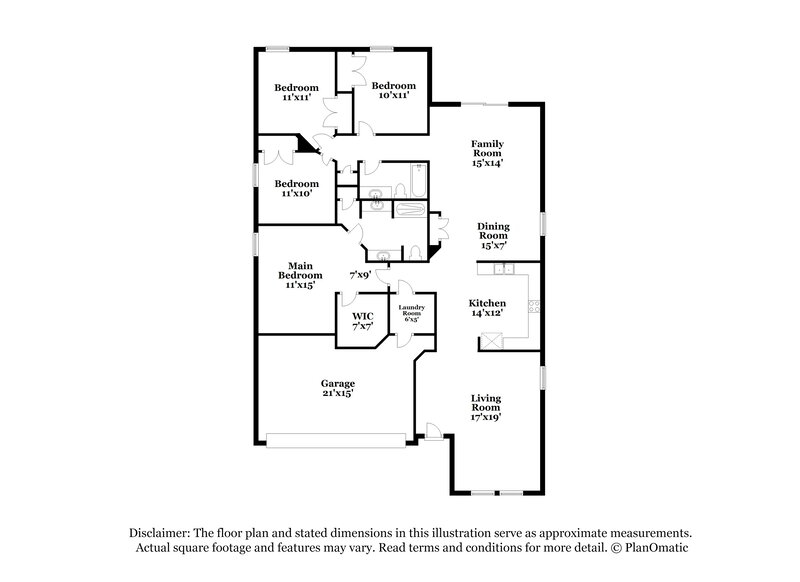 2,075/Mo, 3315 Hidden Meadows Ct Green Cove Springs, FL 32043 Floor Plan View