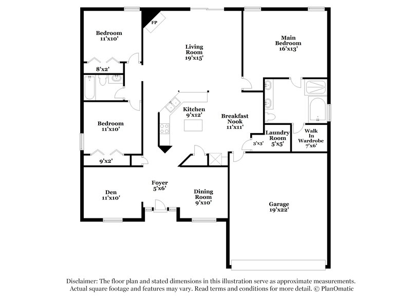 2,030/Mo, 7394 Hawks Cliff Dr W Jacksonville, FL 32222 Floor Plan View