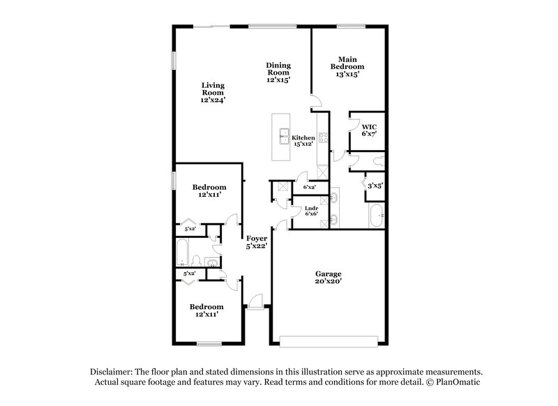 1,855/Mo, 3227 Canyon Falls Dr Green Cove Springs, FL 32043 Floorplan View