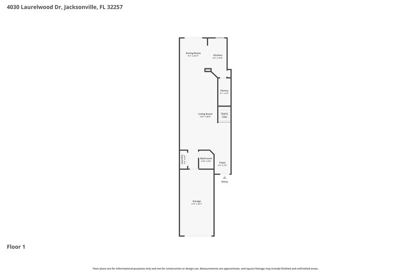 1,660/Mo, 4030 Laurelwood Dr Jacksonville, FL 32257 Floor Plan View