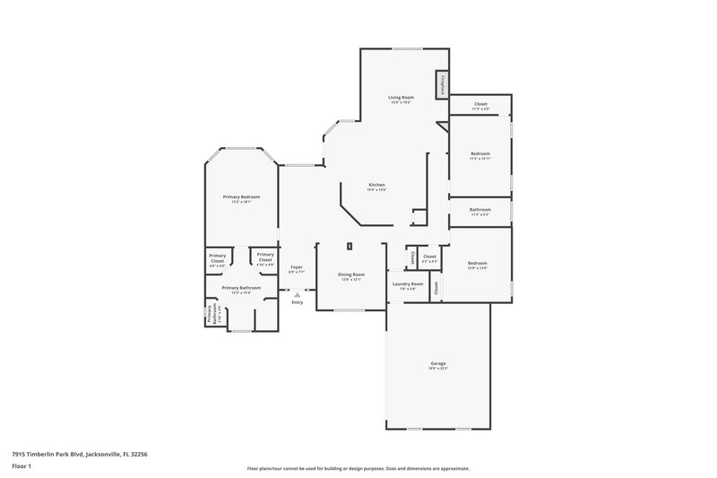 2,700/Mo, 7915 Timberlin Park Blvd Jacksonville, FL 32256 Floor Plan View