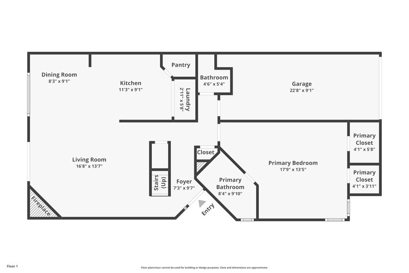 1,590/Mo, 8549 Sturbridge Cir E Jacksonville, FL 32244 Floor Plan View