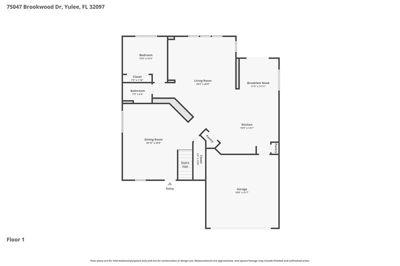 3,730/Mo, 75047 Brookwood Dr Yulee, FL 32097 Floor Plan View
