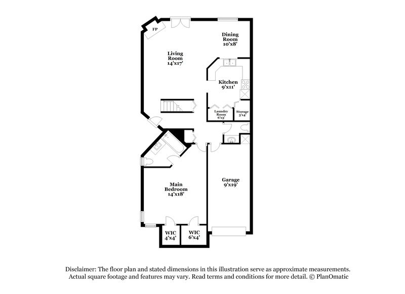 1,710/Mo, 8532 Sturbridge Cir W Jacksonville, FL 32244 Floorplan View