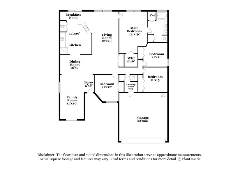 1,845/Mo, 6602 River Falls Dr S Jacksonville, FL 32219 Floor Plan View