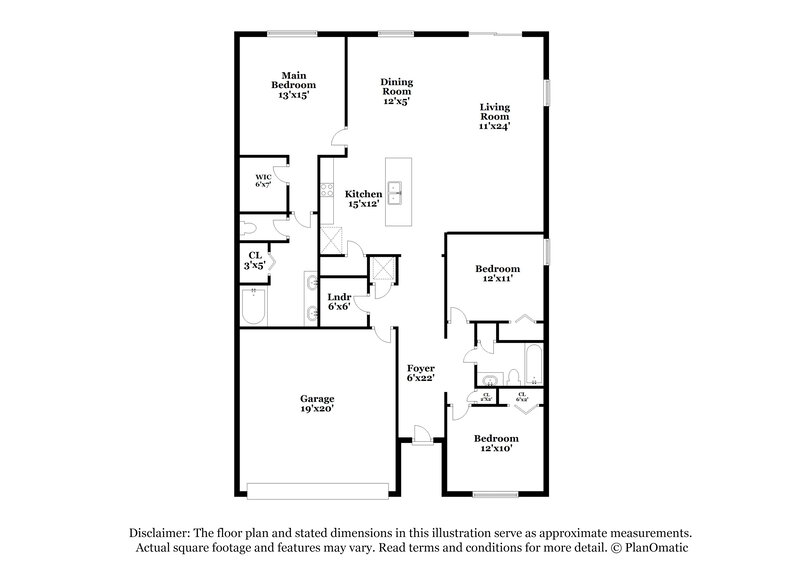 1,960/Mo, 12331 Glimmer Way Jacksonville, FL 32219 Floorplan View