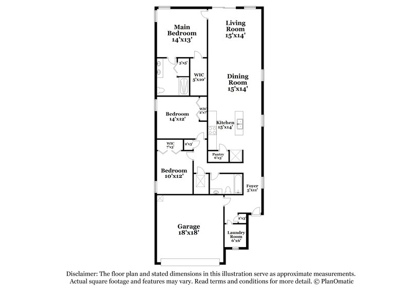2,140/Mo, 2536 Tall Grass Rd Green Cove Springs, FL 32043 Floorplan View