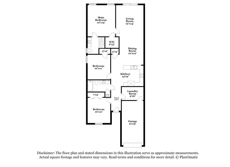 2,165/Mo, 12639 Ashmore Green Dr N Jacksonville, FL 32246 Floor Plan View