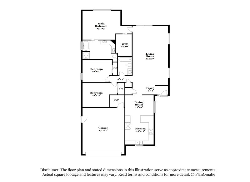 2,015/Mo, 2131 Carnes St Orange Park, FL 32073 Floor Plan View