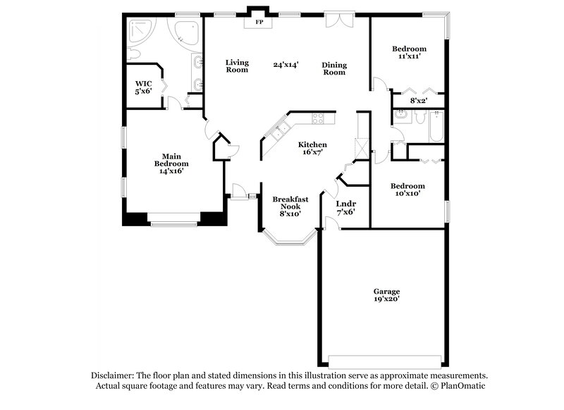 1,915/Mo, 4408 Jiggermast Ave Jacksonville, FL 32277 Floorplan View