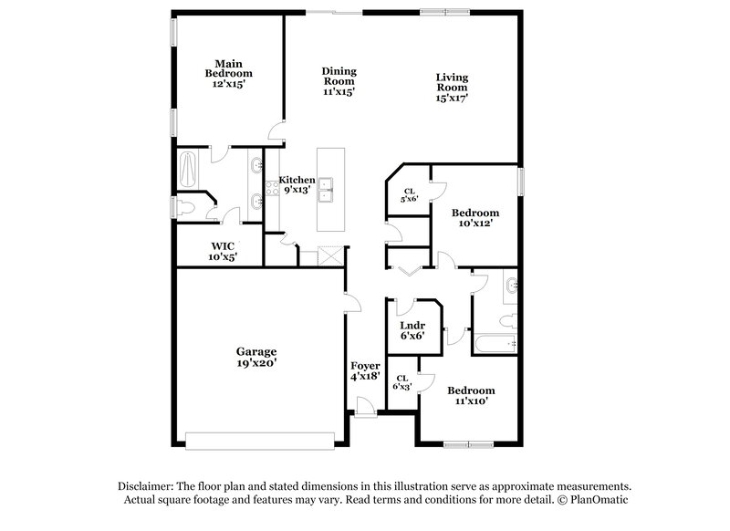 1,830/Mo, 10989 Ventnor Ave Jacksonville, FL 32218 Floor Plan View