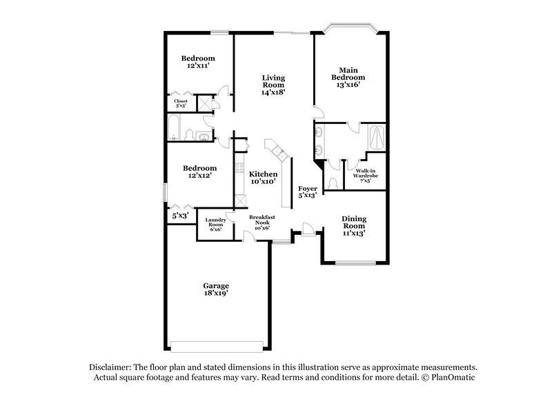 2,130/Mo, 15939 Bainebridge Dr Jacksonville, FL 32218 Floor Plan View