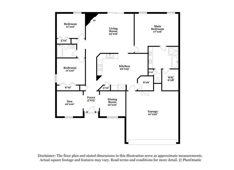 2,090/Mo, 3111 Silverado Cir Green Cove Springs, FL 32043 Floor Plan View