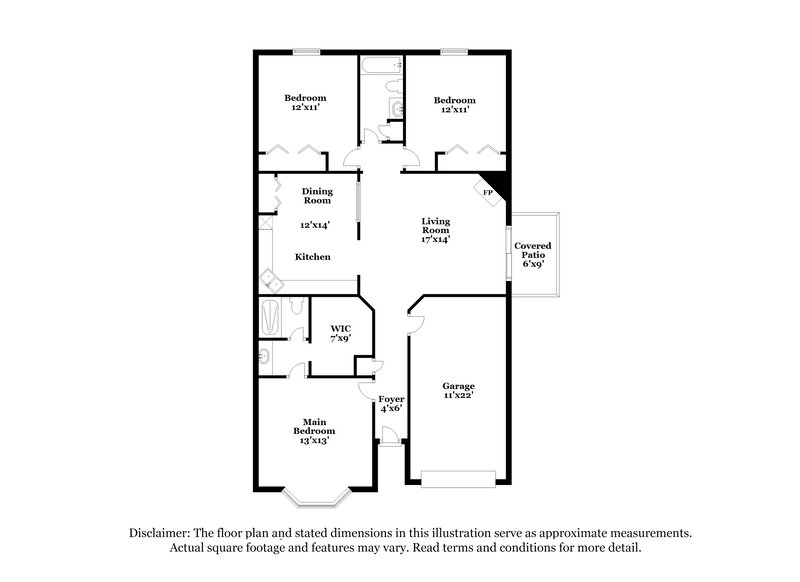 1,645/Mo, 1883 Manitoba Ct S Middleburg, FL 32068 Floor Plan View