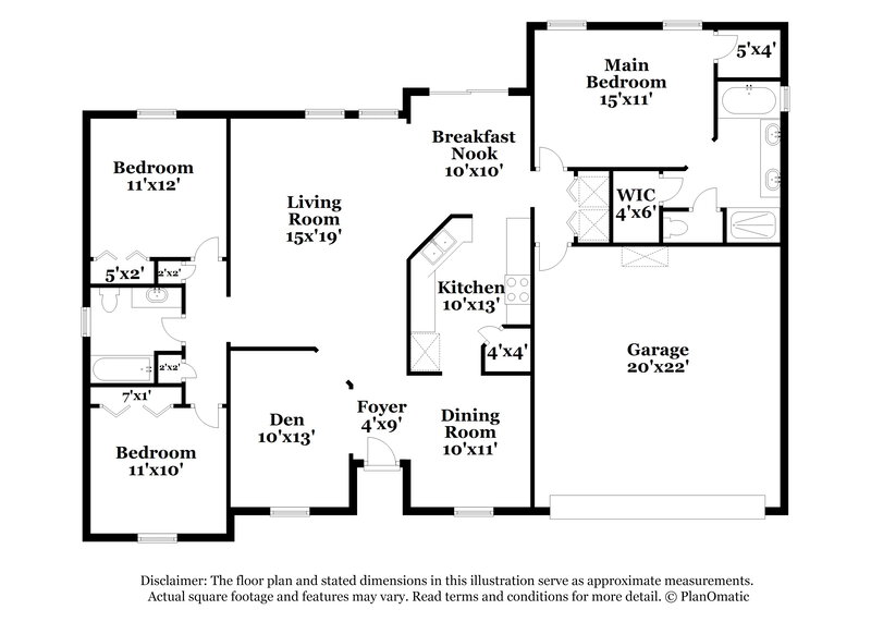 2,105/Mo, 1266 Summit Oaks Dr E Jacksonville, FL 32221 Floorplan View