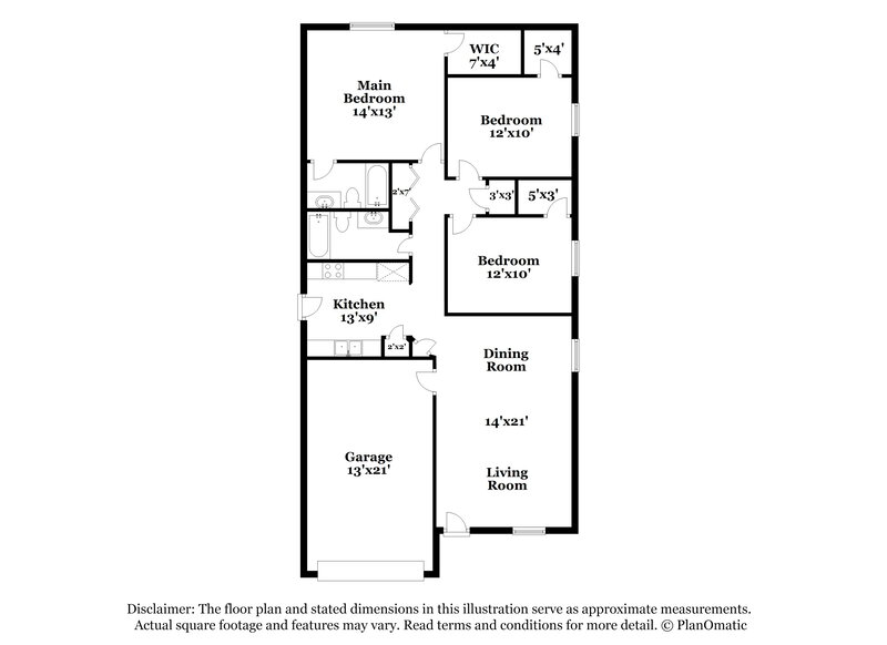 1,485/Mo, 8474 Jasper Ave Jacksonville, FL 32211 Floor Plan View