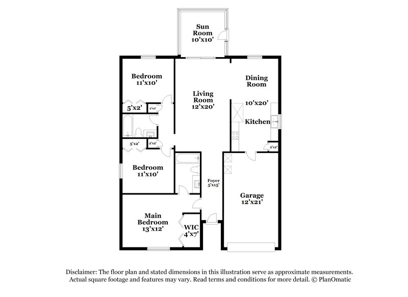 1,625/Mo, 1316 North St Green Cove Springs, FL 32043 Floor Plan View
