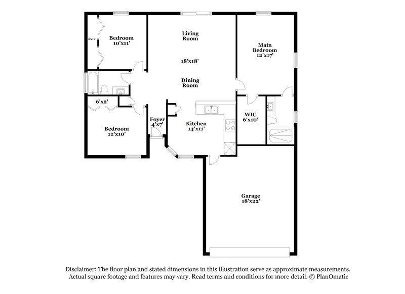 1,825/Mo, 1338 Pawnee St Orange Park, FL 32065 Floor Plan View