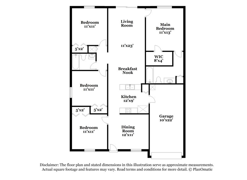 1,750/Mo, 1515 Irishwood Ct Middleburg, FL 32068 Floor Plan View