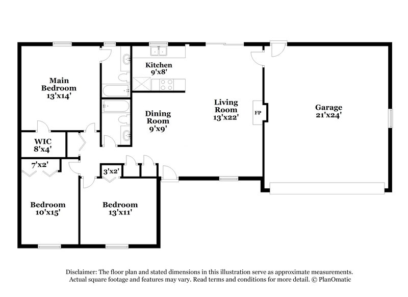 1,585/Mo, 8469 Rampart Rd Jacksonville, FL 32244 Floor Plan View