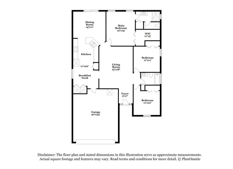 1,820/Mo, 8323 Staplehurst Dr W Jacksonville, FL 32244 Floor Plan View