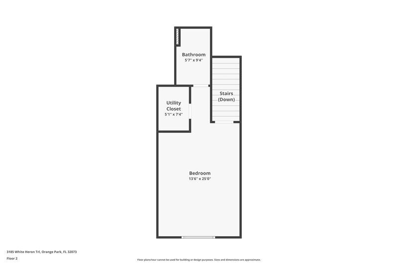 2,550/Mo, 3185 White Heron Trl Orange Park, FL 32073 Floor Plan View 2