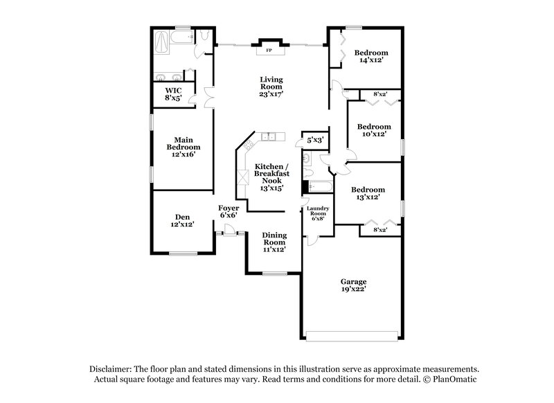 2,410/Mo, 4358 Jiggermast Ave Jacksonville, FL 32277 Floor Plan View