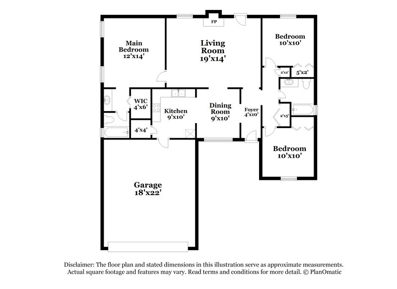 2,330/Mo, 1804 Sherwood Dr Middleburg, FL 32068 Floor Plan View