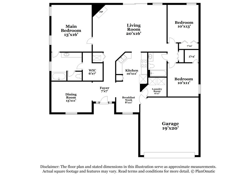 2,075/Mo, 6119 Winding Bridge Dr Jacksonville, FL 32277 Floor Plan View
