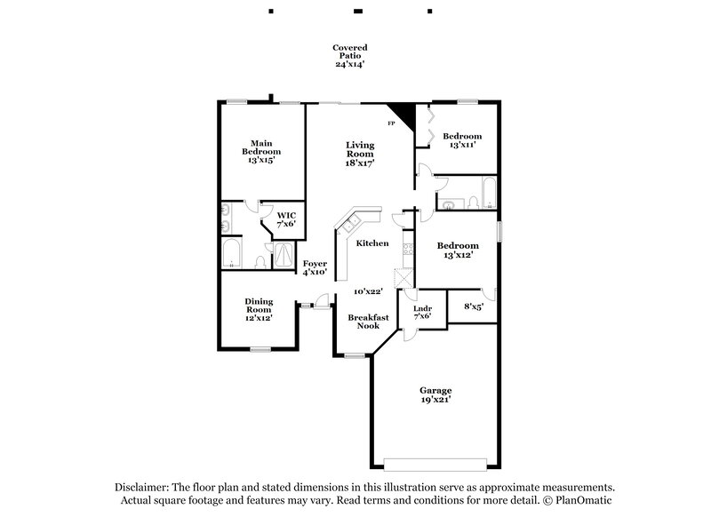 1,890/Mo, 2061 Frogmore Dr Middleburg, FL 32068 Floor Plan View