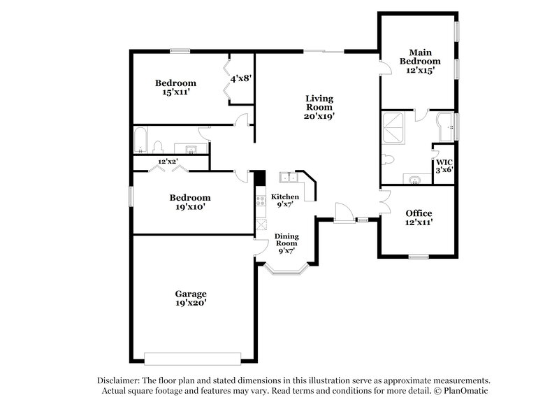 1,860/Mo, 7686 Fawn Lake Dr S Jacksonville, FL 32256 Floorplan View
