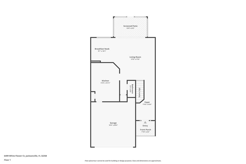 2,040/Mo, 6499 White Flower Ct Jacksonville, FL 32258 Floor Plan View