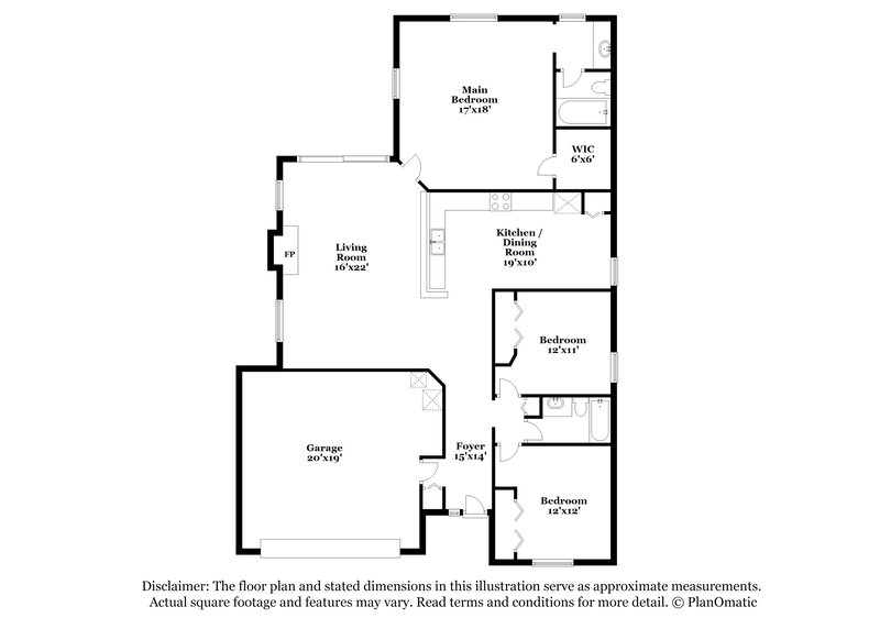2,065/Mo, 1271 Brookwood Bluff Rd E Jacksonville, FL 32225 Floor Plan View