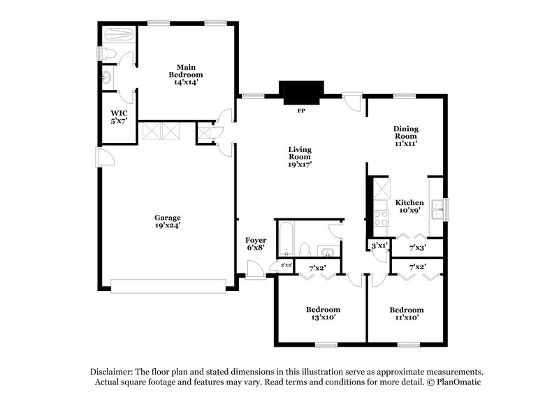1,755/Mo, 5449 Corky Ct Jacksonville, FL 32244 Floor Plan View