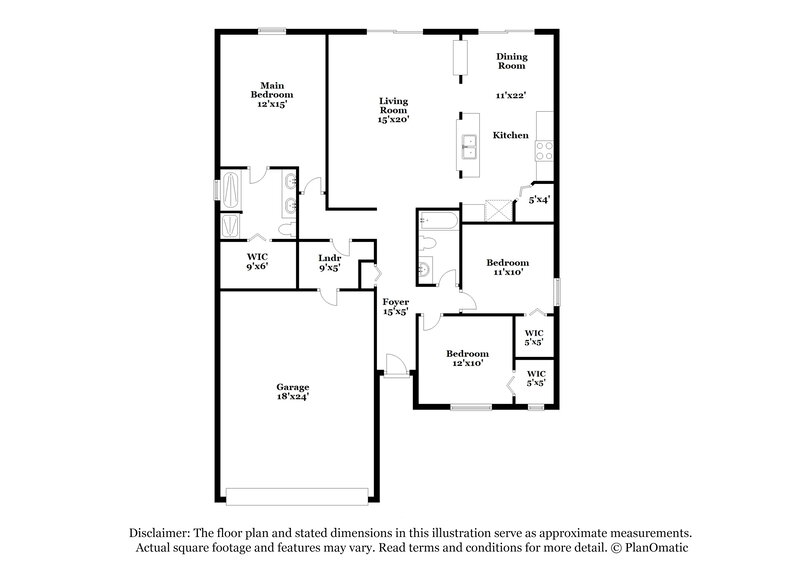 2,135/Mo, 10843 Birchard Ln Jacksonville, FL 32257 Floor Plan View