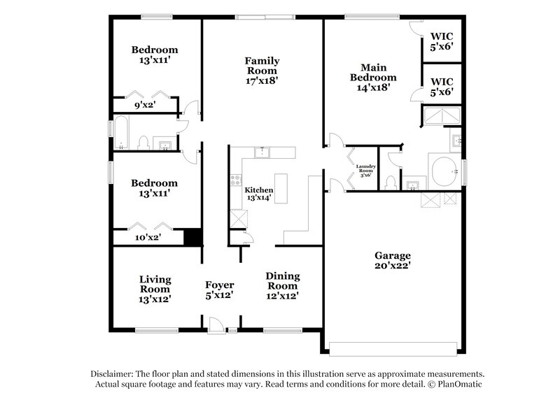 2,045/Mo, 9117 Prosperity Lake Dr Jacksonville, FL 32244 Floor Plan View