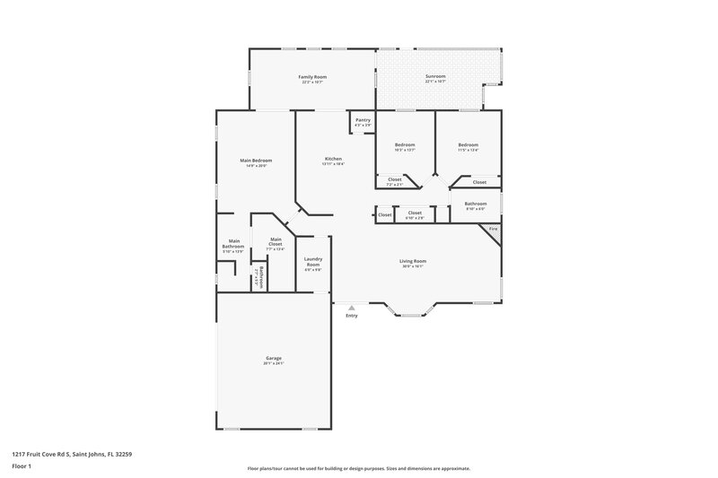 2,590/Mo, 1217 Fruit Cove Rd S Saint Johns, FL 32259 Floor Plan View