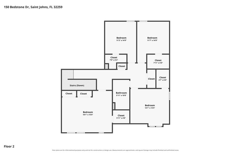 3,260/Mo, 150 Bedstone Dr Saint Johns, FL 32259 Floor Plan View 2