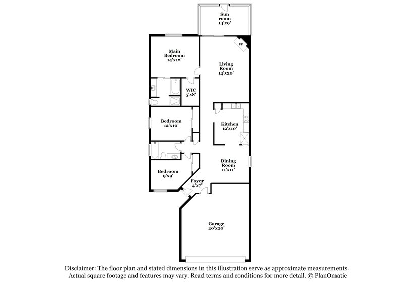 1,985/Mo, 2978 Centerwood Dr Jacksonville, FL 32218 Floor Plan View