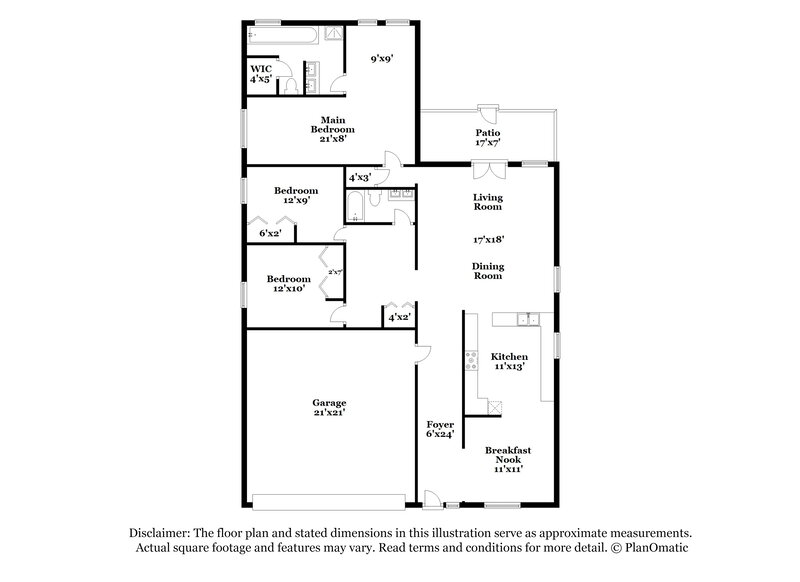 3,300/Mo, 408 S Hidden Tree Dr Saint Augustine, FL 32086 Floor Plan View