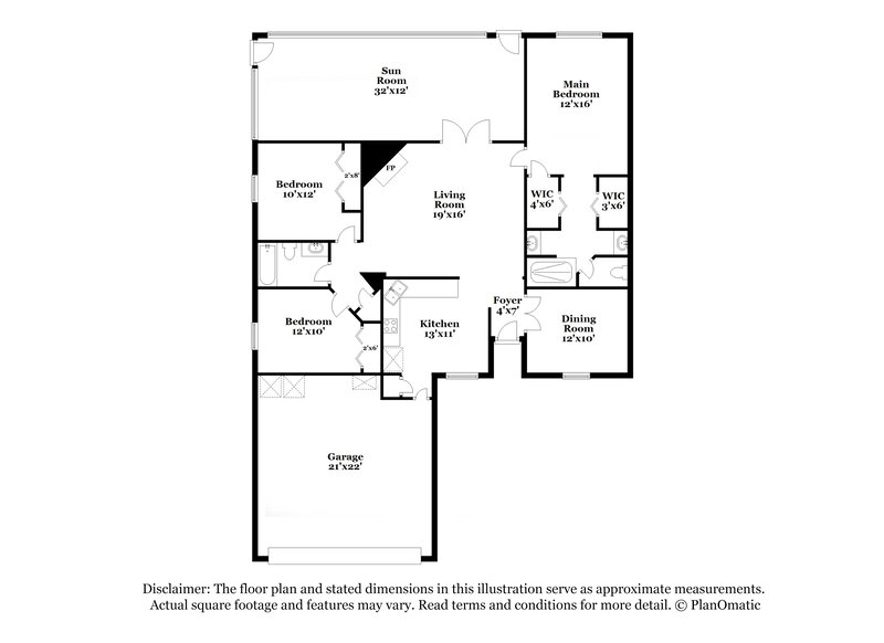 2,170/Mo, 1630 Farm Way Middleburg, FL 32068 Floorplan View